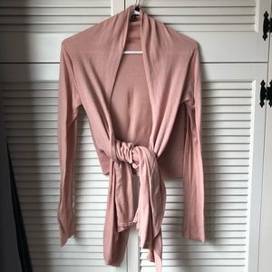 BCBG Max Azaria Silk Cashmere Open Cardigan